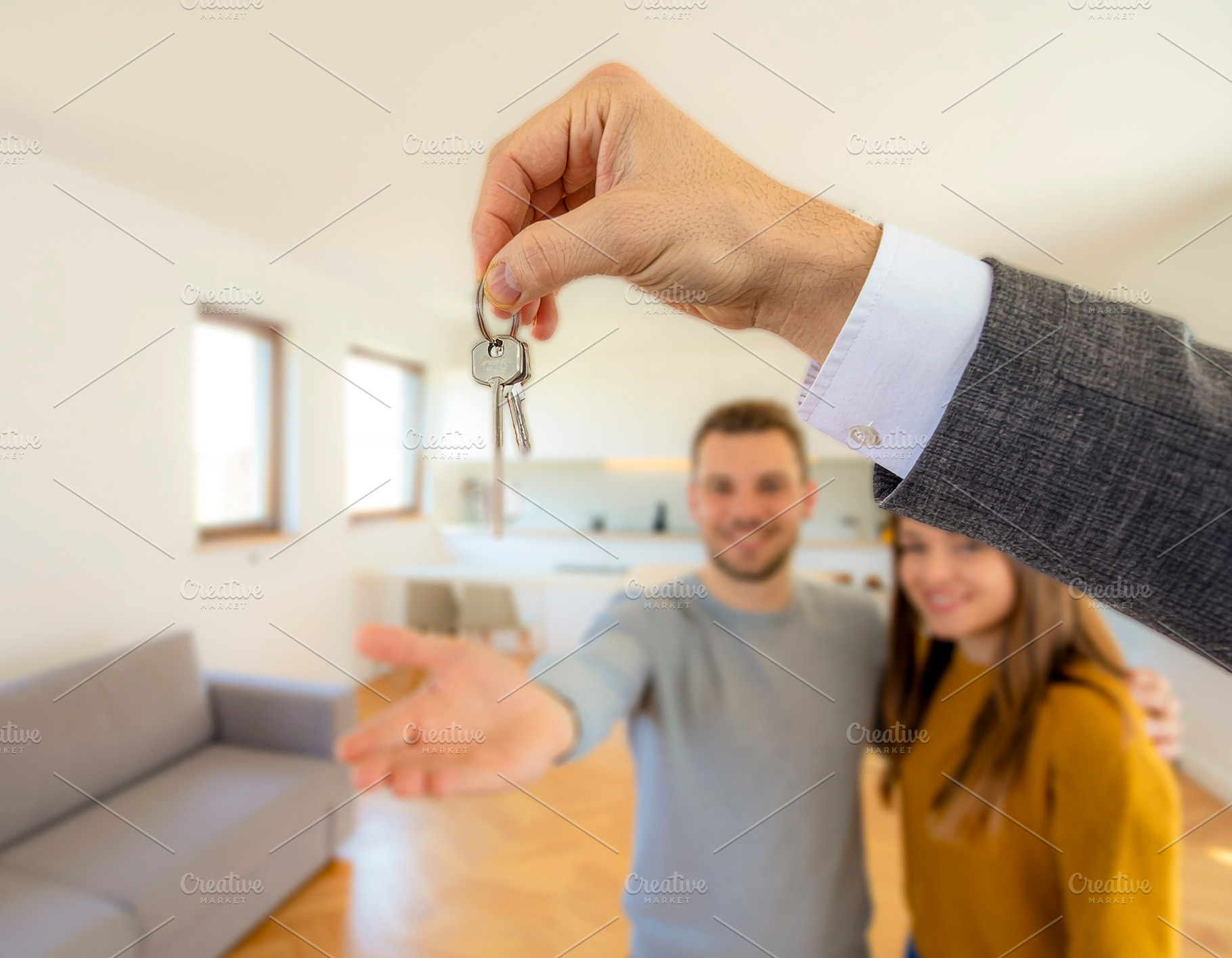 Handing over keys to new homeowners, a Person Photo by DanFLCreativo