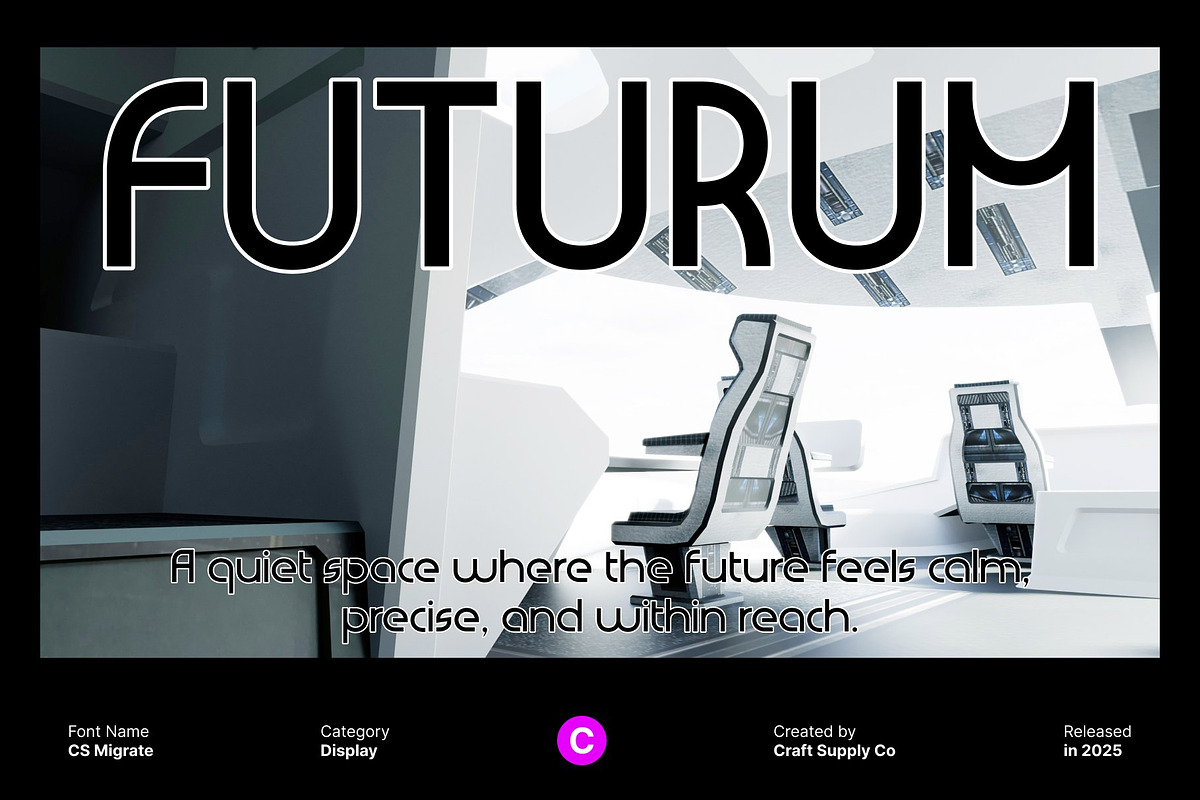 CS Migrate – Modern Display Font, a Sans Serif Font by Craft Supply Co. (Photo 6 of 8)