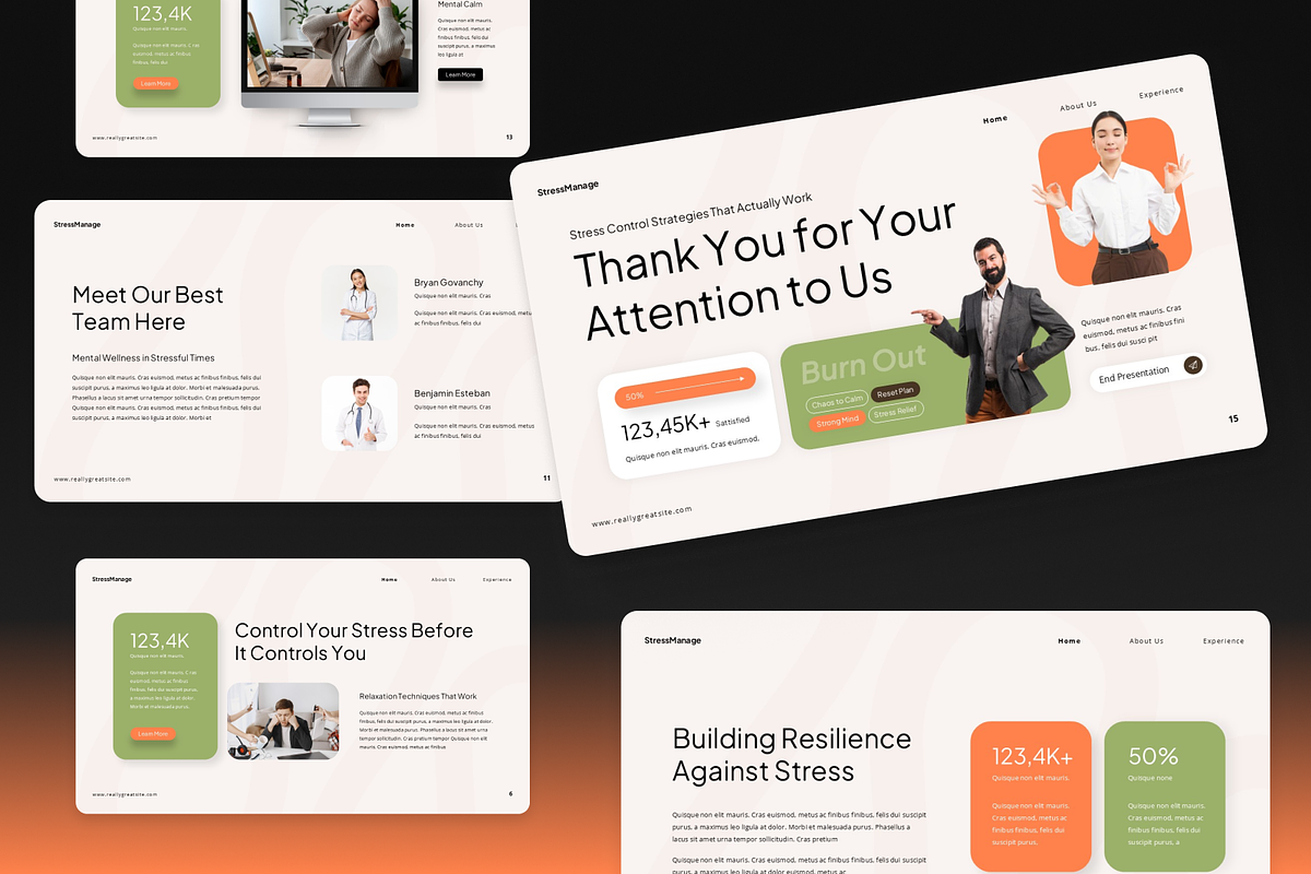 Stress Management PowerPoint, a Presentation Template by Annora Studio (Photo 7 of 7)