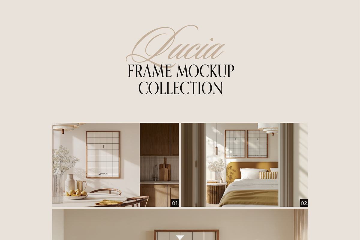 LUCIA Din A | Frame Mockup Mini Set, a Household Mockup by Acierto Studio (Photo 14 of 15)