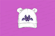 Bat Halloween Clipart Set, an Animal Illustration by Palau (Thumbnail 2 of 12)