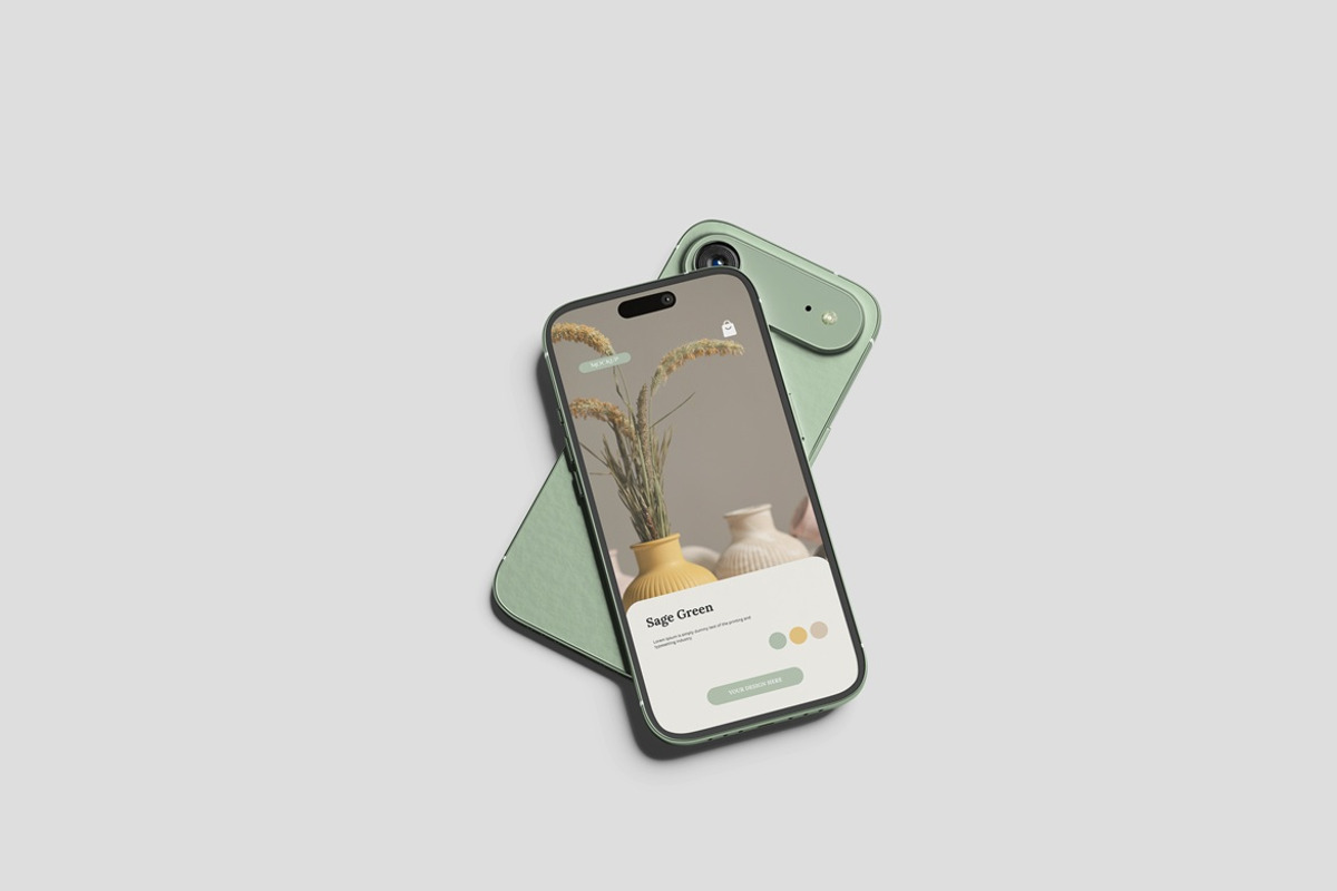 iPhone 17 Air Mockup, an iPhone Mockup by Akaimockup (Photo 3 of 5)