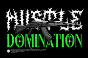 Arounds Blackletter Horror Duo Font, a Blackletter Font by dansdesign (Thumbnail 5 of 7)