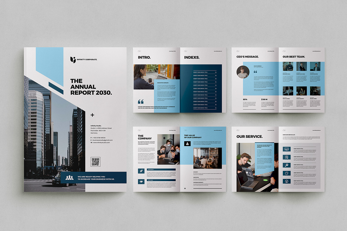 Annual Report Template, a Brochure Template by Occy Design (Photo 1 of 5)