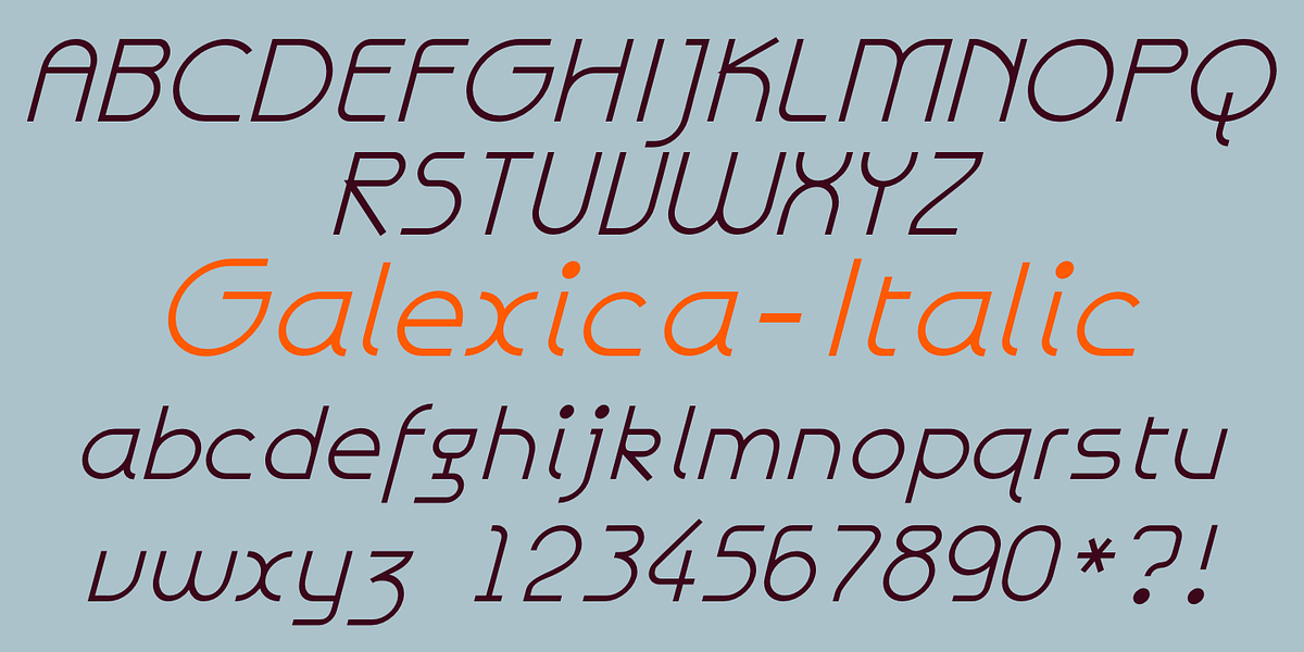 Galexica, a Sans Serif Font by Ingrimayne Type (Photo 4 of 9)