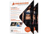 Fitness & Health Center Flyer, a Flyer Template by TheGraphicsWorld (Thumbnail 2 of 3)