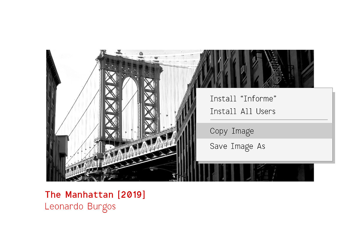 Informe - Monospaced, a Sans Serif Font by Arterfak Project (Photo 2 of 12)