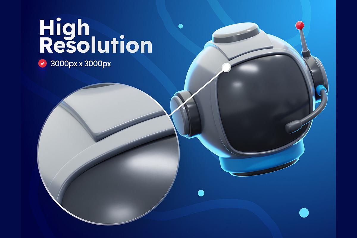 Space Stuff 3D Icons, an Object 3D Model by Rakata Studio (Photo 3 of 7)