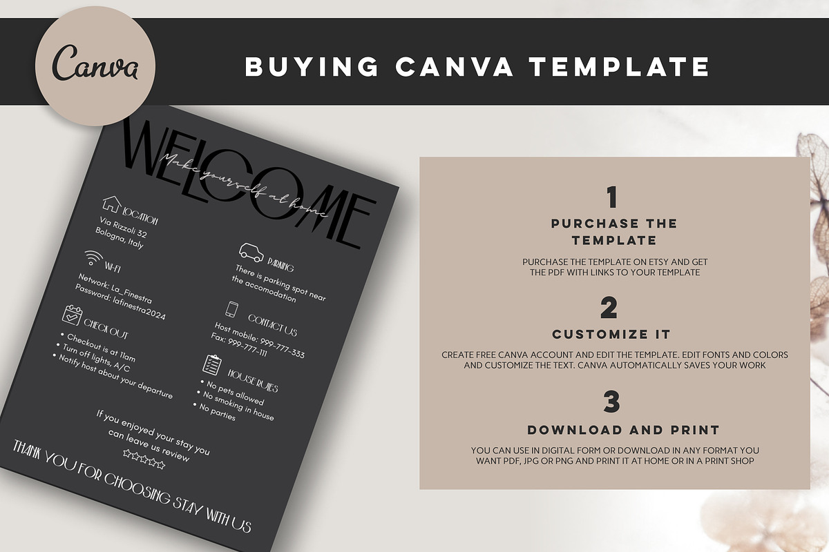 Welcome sign for Airbnb hosts, a Presentation Template by Design House (Photo 3 of 8)