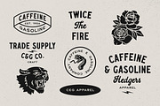 Caffeine & Gasoline Fonts + Extras, a Script Font by Davide Bassu (Thumbnail 5 of 20)