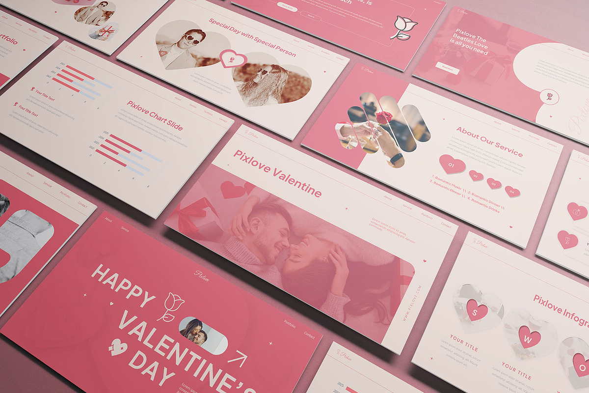 Valentine Themes Keynote, a Presentation Template by Pixslides (Photo 1 of 5)