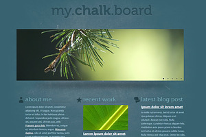 Chalkboard Single Page Template