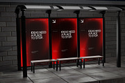 Bus Stop Billboard Mockup, an Advertising Mockup by SLAB! Design (Thumbnail 4 of 7)
