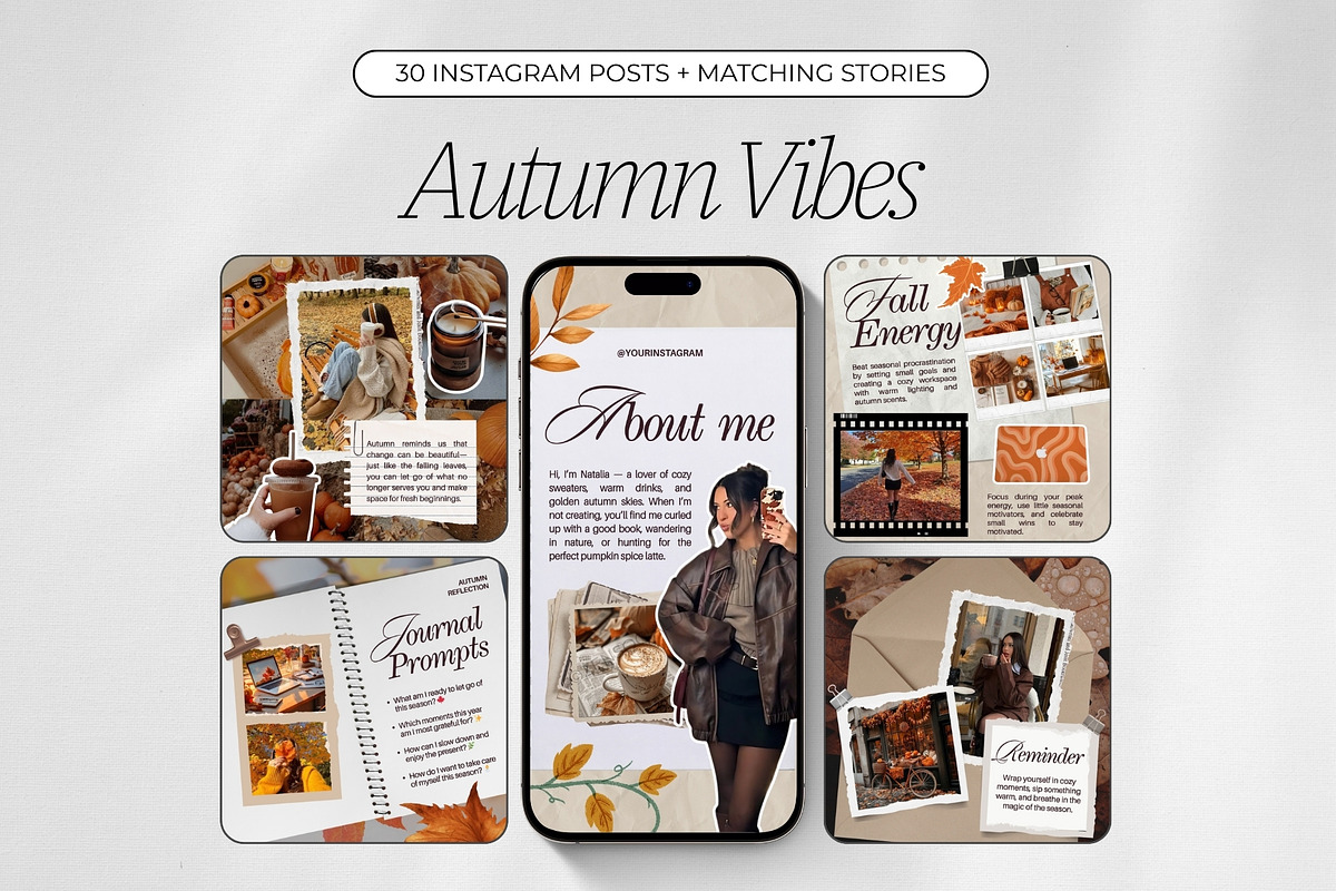 Autumn Vibes Instagram Templates