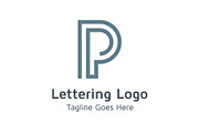 20 Logo Lettering P Template Bundle, a Branding & Logo Template by Acongraphic (Thumbnail 8 of 21)