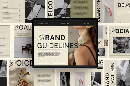 BERLIN Brand Guidelines Template, a Branding & Logo Template by Amaré Creative