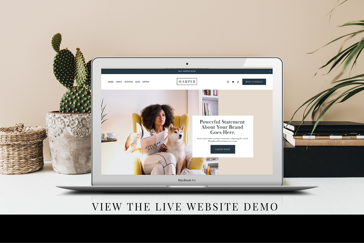Squarespace 7.1 Template Harper, a Websites & App Template by thrivedigitally (Photo 7 of 8)
