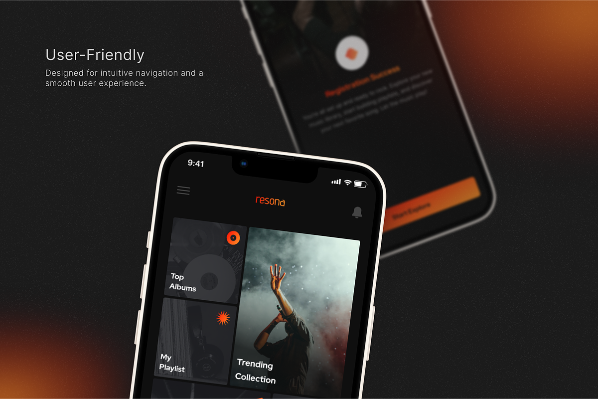 Resona - Music Streaming App UI Kit, an UI Kit Template by restiyathena (Photo 6 of 7)
