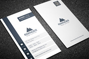 Simple Vertical Business Card, a Business Card Template by Divergent Studio (Thumbnail 1 of 5)