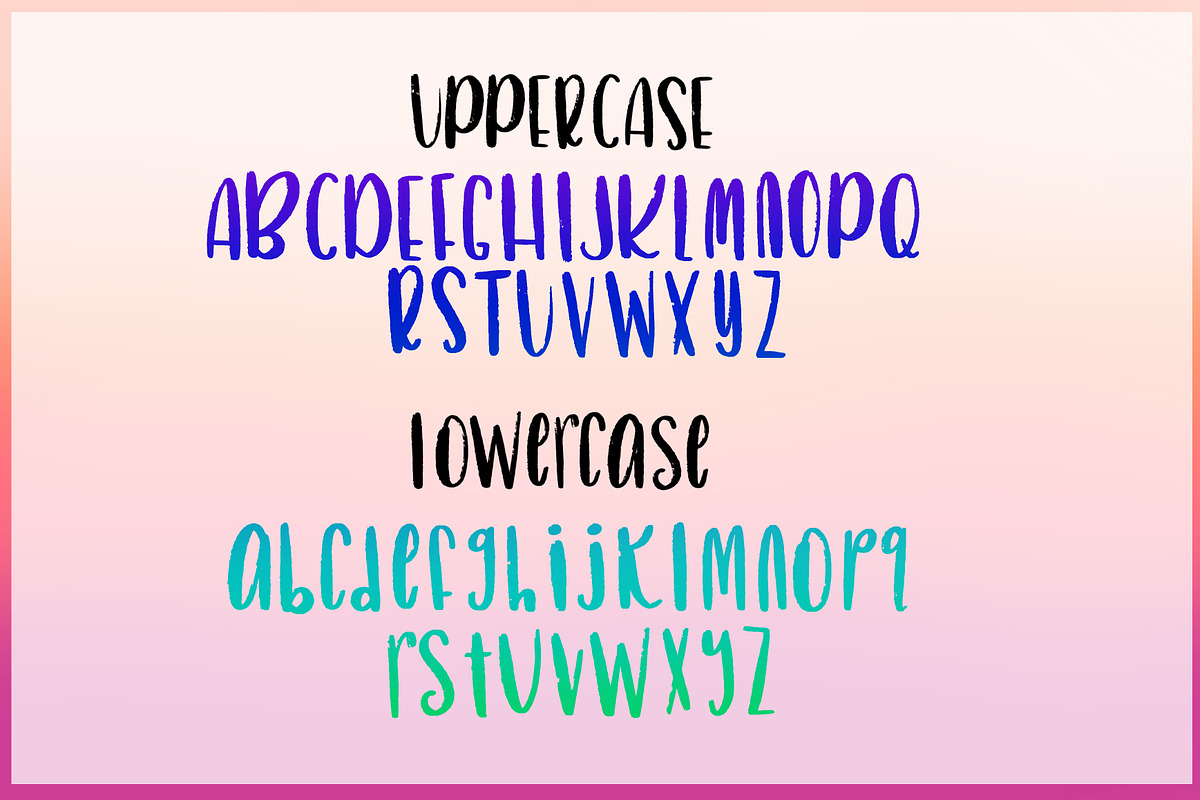 Rustic Sans Procreate Letter Brushes, a Brush Add-On by Nicole Dawn Design (Photo 4 of 7)