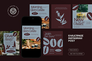 Coffee Shop Instagram Post - Figma, a Social Media Template by graphicook