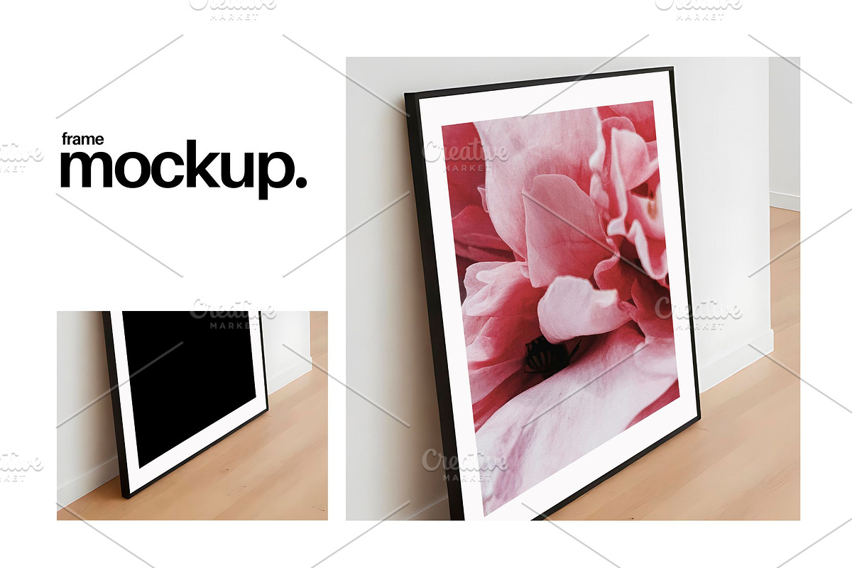 Frame Mockup #103, Black Portrait, a Print Template by Kzara Visual Concepts