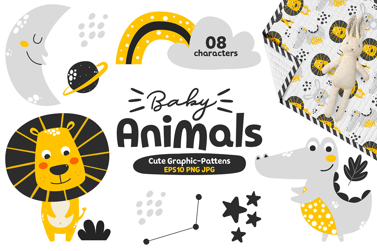 Baby Animals - Cute Characters, an Animal Illustration by Sumacj (Photo 1 of 5)