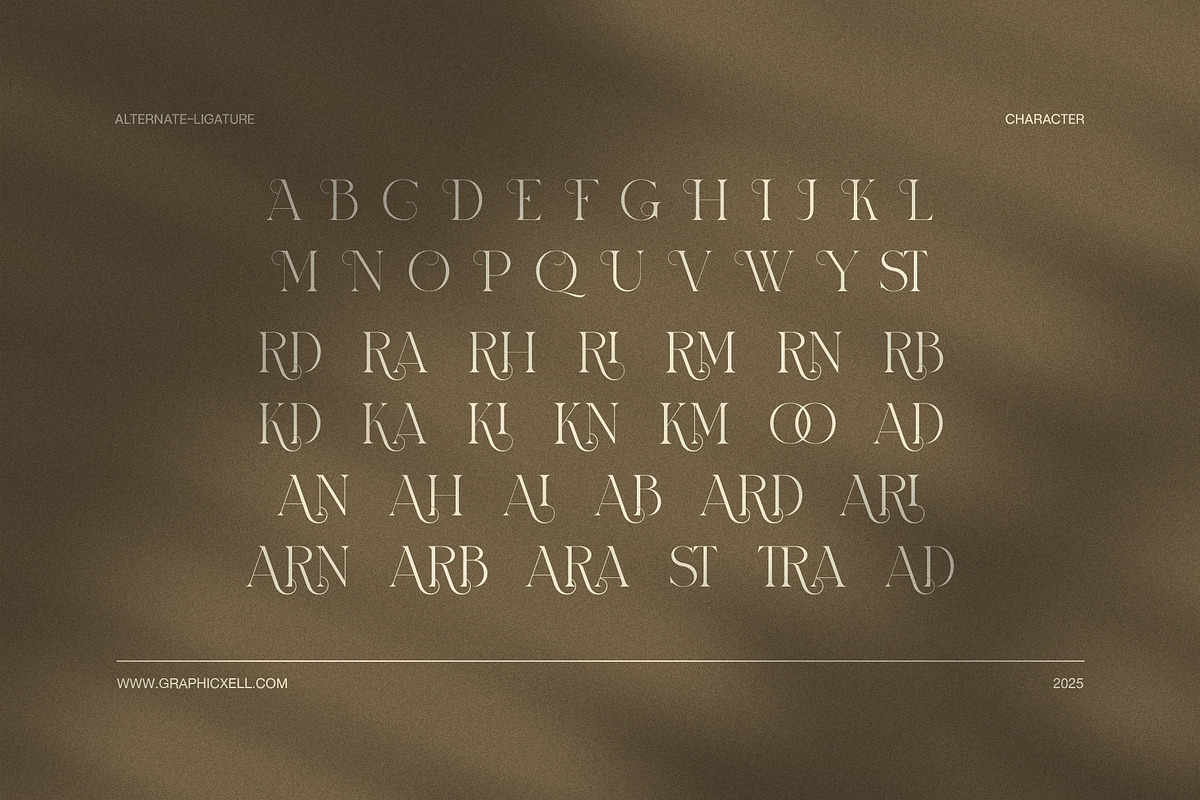 Rioka Stylish Serif Font, a Serif Font by Elegant Font (Photo 8 of 8)