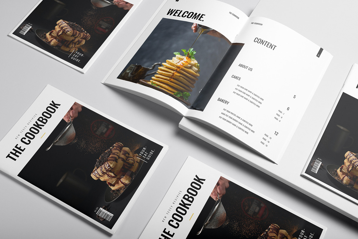 Cookbook Template, a Magazine Template by DesignCrest (Photo 5 of 13)