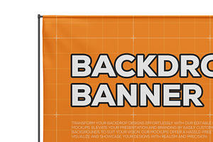 Wall Press Backdrop Mockup