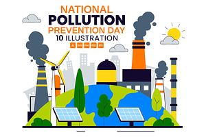 10 National Pollution Prevention Day, a Seasonal Illustration by denayunebgt