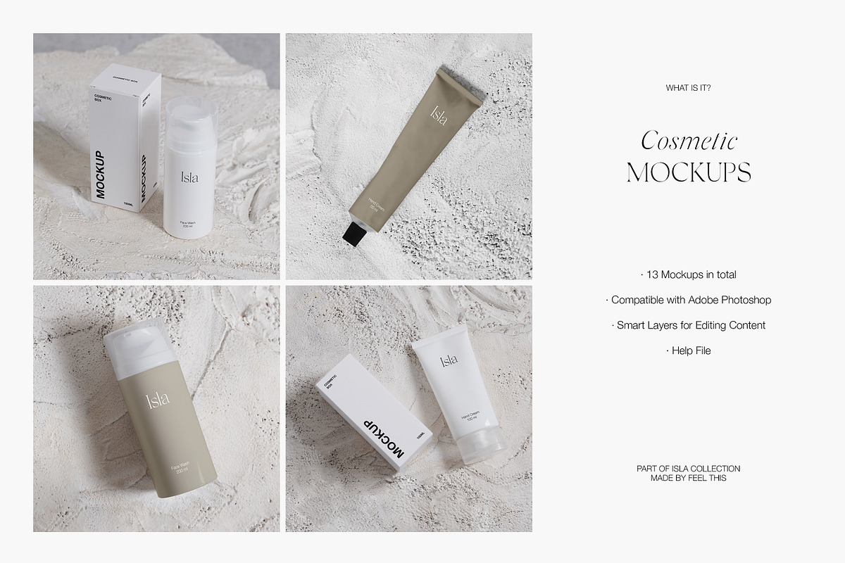 Cosmetic Box, Dropper, Tube Mockups, a Packaging Mockup by Feel This (Photo 2 of 9)