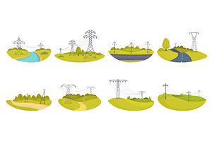 Power transmission infrastructure, an Illustration by Valerie Bodnar