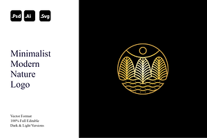Minimalist Modern Nature Logo, a Branding & Logo Template by Luxury Logos