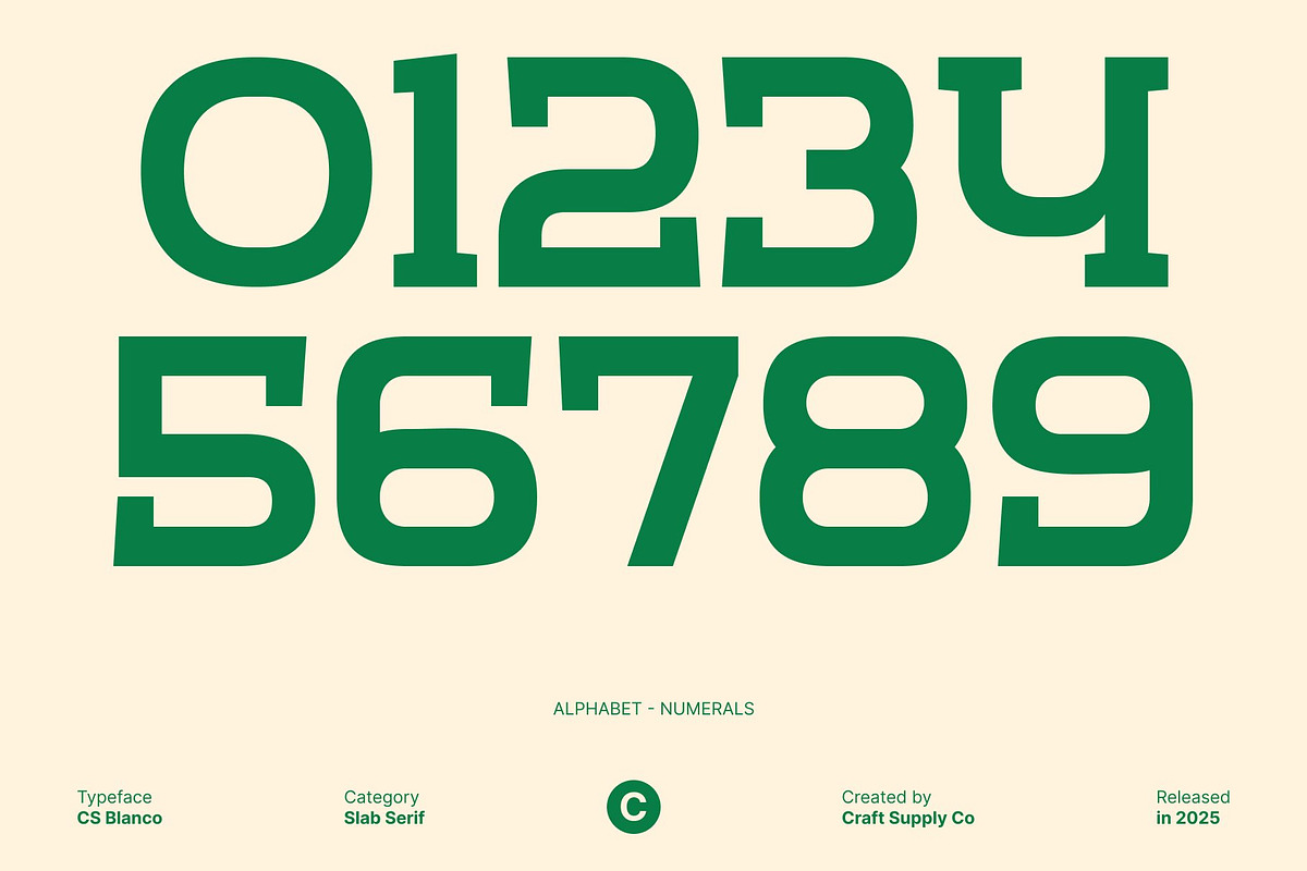 CS Blanco – Slab Serif Font, a Slab Serif Font by Craft Supply Co. (Photo 4 of 8)