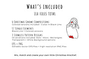 Christmas Gnome Clipart & Patterns, an Object Graphic by bubbled-rabbit (Thumbnail 12 of 16)