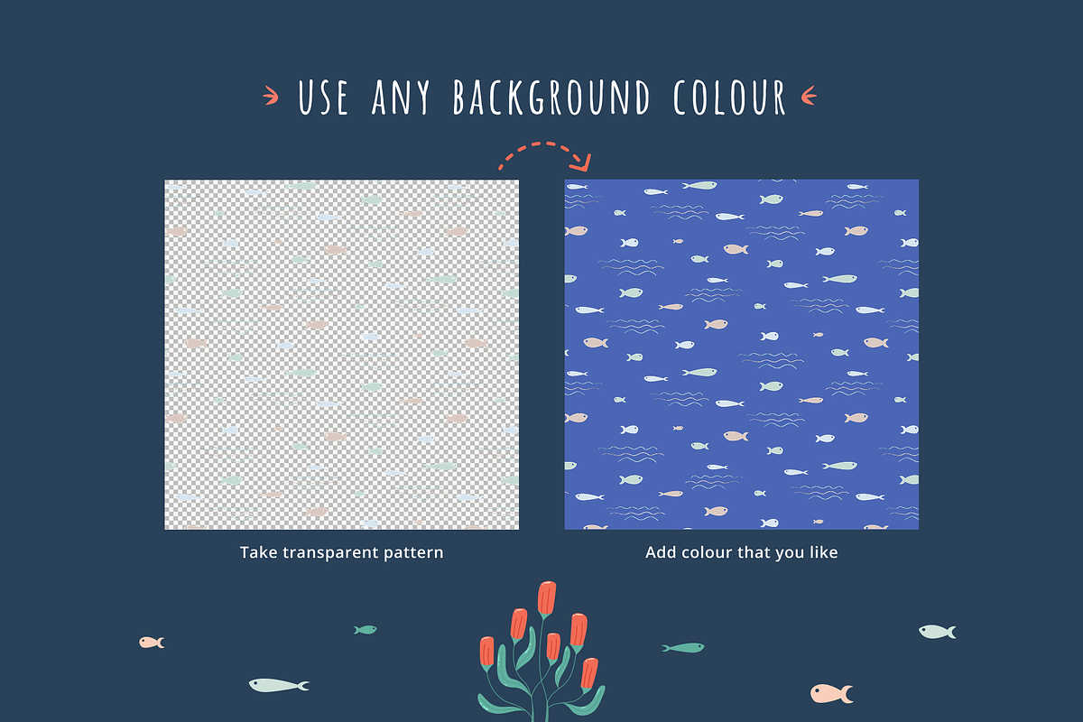 Ocean Adventure Patterns—6 Designs, an Illustration by ApollinariaManko (Photo 8 of 9)