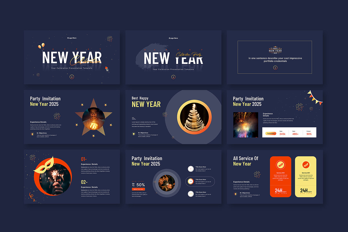 New Year Event Presentation, a Presentation Template by KreateTribe (Photo 4 of 5)