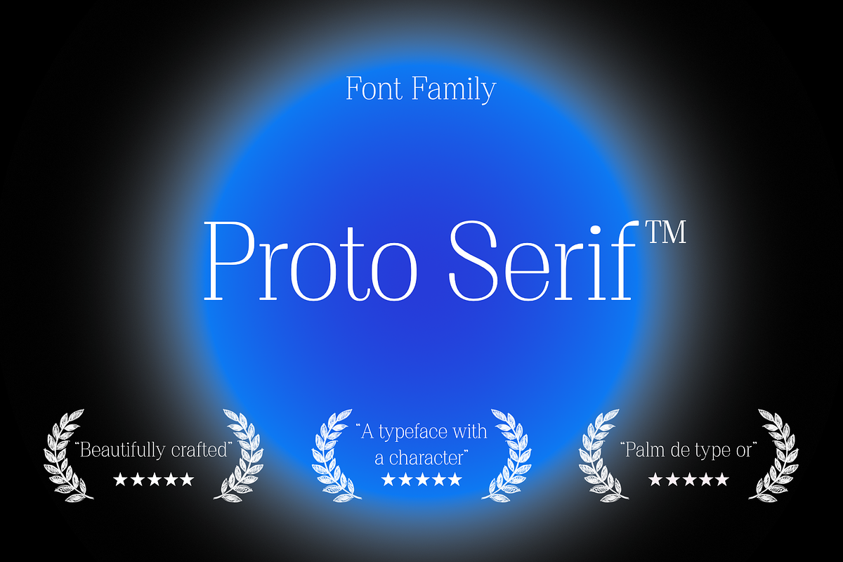 Proto Serif Font Family, a Serif Font by Bukva™ Type Foundry (Photo 1 of 16)