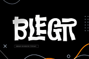 Blegr Typeface, a Sans Serif Font by Grontype (Thumbnail 1 of 8)