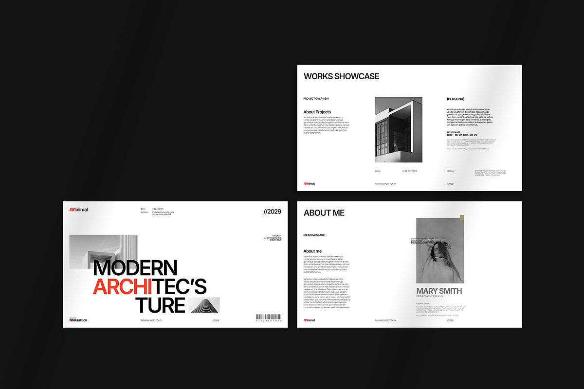 Modern Architecture Portfolio Design, a Presentation Template by Templeste (Photo 4 of 6)