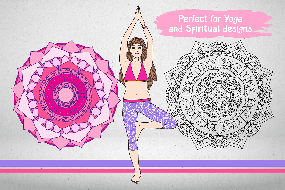 Big hand drawn Mandala set, a Decorative Illustration by natsa (Photo 10 of 14)