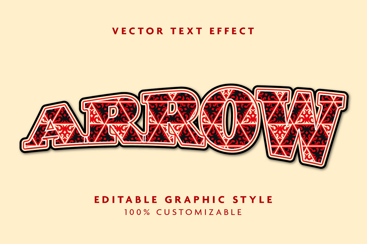 Ornate Pattern Text Effect