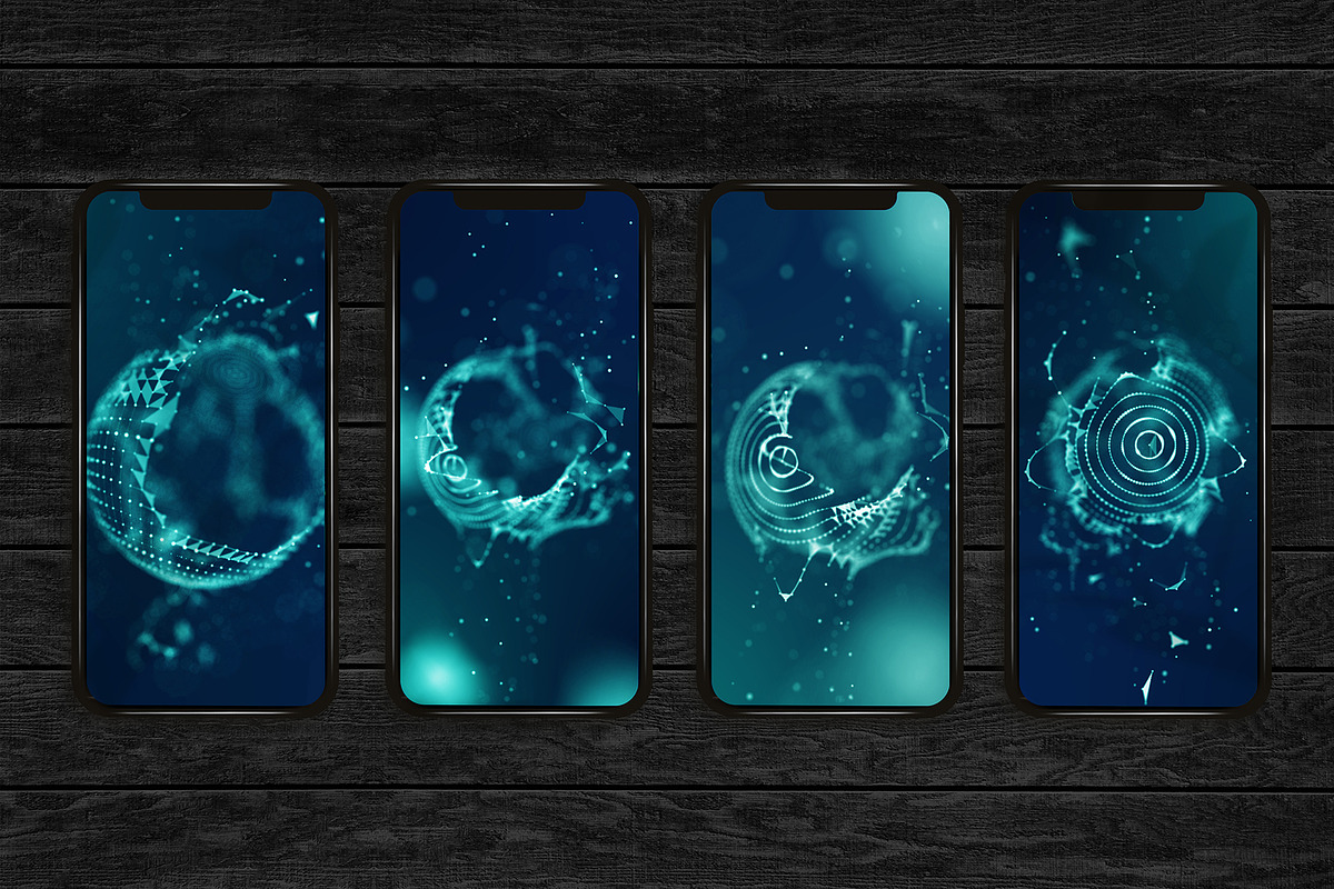 3D Tech & Wireframe Backgrounds, a Technology Illustration by RDShop (Photo 4 of 17)