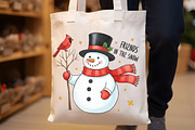 Christmas Snowman Cardinal PNG, an Illustration by SinaCreation (Thumbnail 5 of 6)