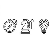 34 Business Growth Planning Icons, an Outline Icon by adenpinkstore (Thumbnail 5 of 11)