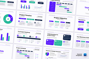 Project Timeline - Keynote Template, a Presentation Template by Iqsiart Studio