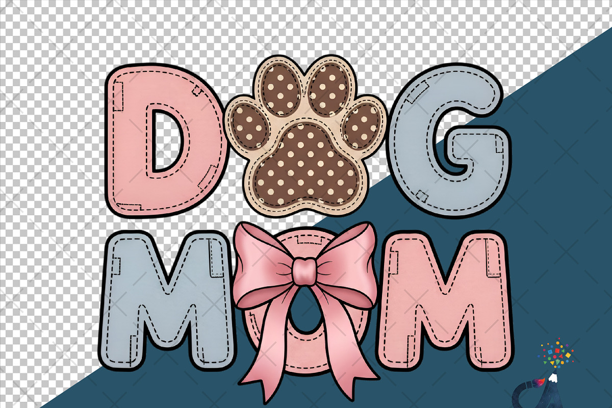 Retro Valentine Dog Mom PNG, an Illustration by Creative Art (Photo 6 of 6)