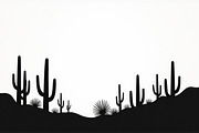 Southwestern Cactus Mountain Vector, an Illustration by hafijul (Thumbnail 15 of 15)