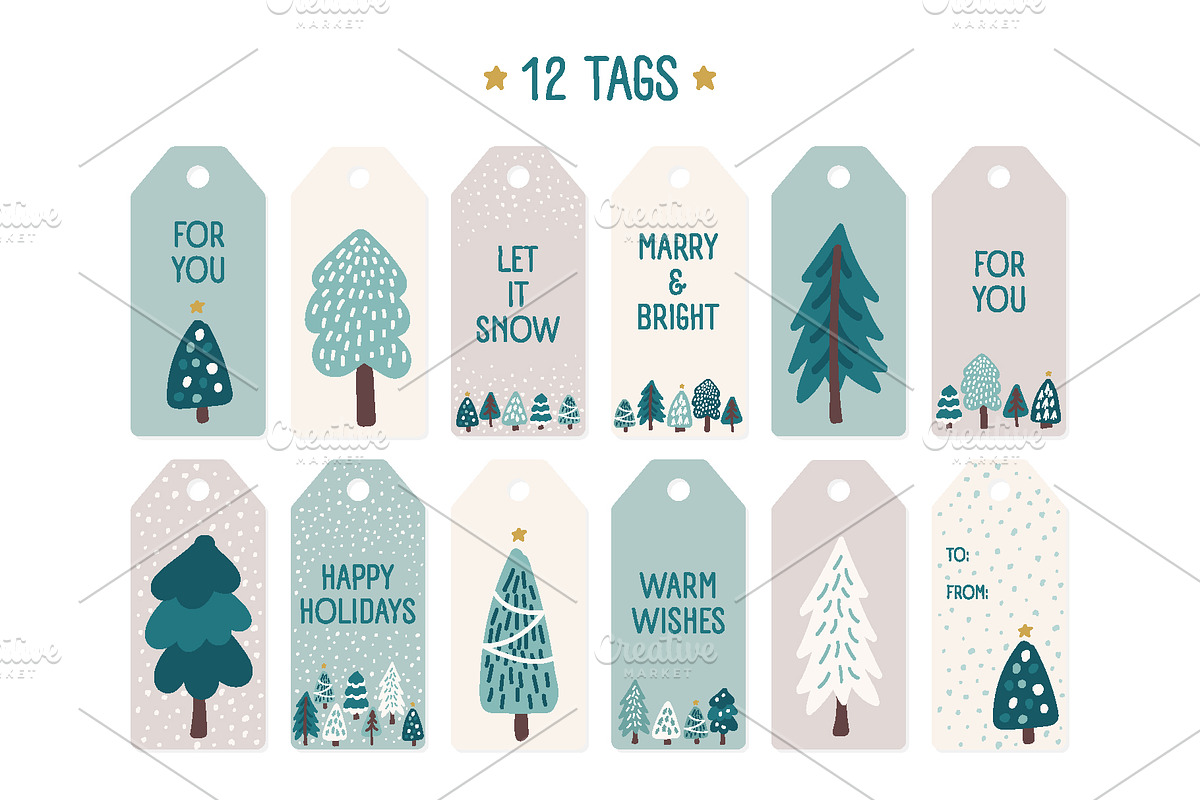 Scandinavian Christmas Mega Bundle, a Seasonal Illustration by C Design Studio (Photo 10 of 15)